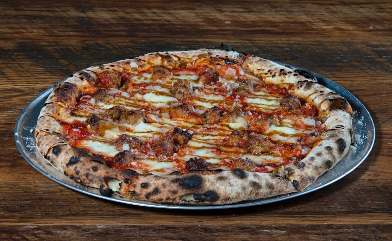 Garden Harvest vegetarian pizza with roasted vegetables