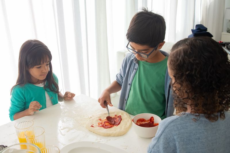 Fresh pizza ingredients at Apache Pizza