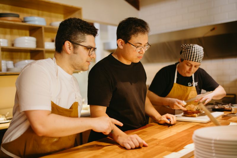 Apache Pizza kitchen team at work in Dublin